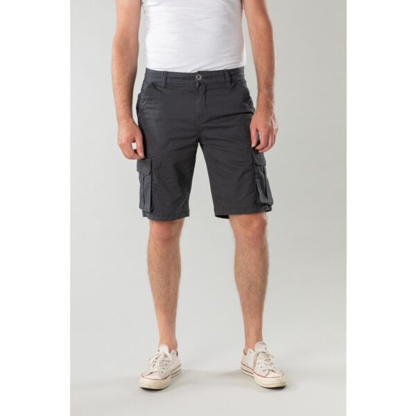 BRISBANE-2-423 PANTS BERMUDA STRETCH POPLIN grijs