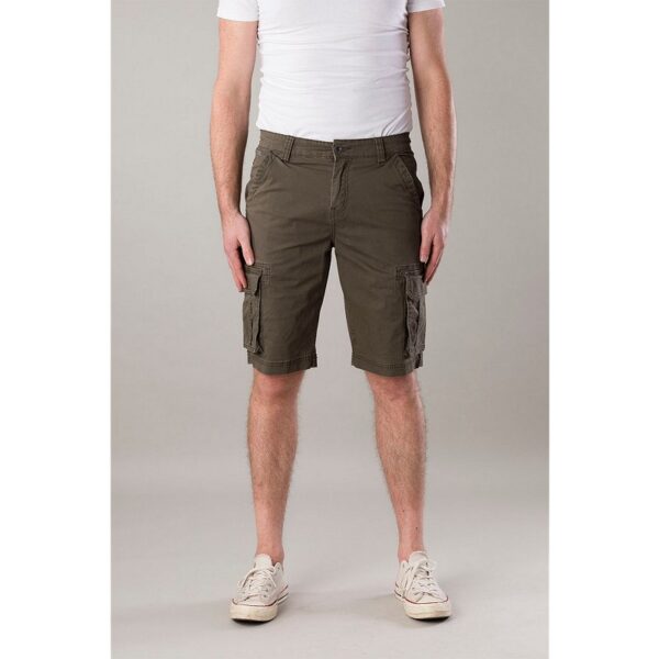 BRISBANE-2-423 PANTS BERMUDA STRETCH POPLIN donker groen