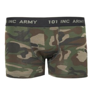 Woodland camouflage boxershort van het merk 101 inc