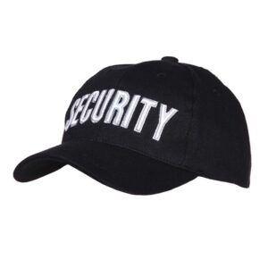 Zwarte baseball security cap