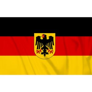 vlag van Duitsland met adelaar met de afmeting 100x150 centimeter van het merk fosco industries