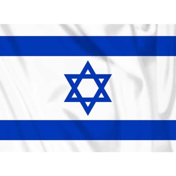 vlag van israel met de afmeting 100x150 centimeter van het merk fosco industries