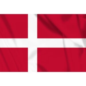 vlag van Denemarken met de afmeting 100x150 centimeter van het merk fosco industries