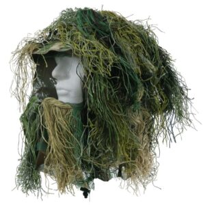 Groene camouflage hoofd ghilly suit