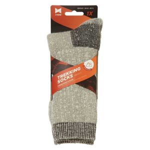 Grijze volwassen thermo zware tracking sokken van het merk xtreme