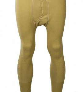 Khaki kleurige lange onderbroek van het nederlandse leger. gemaakt van 80% katoen en 20% polyamide