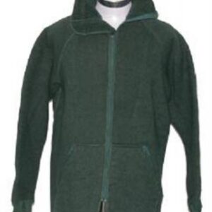 Groene militaire fleece voering jas