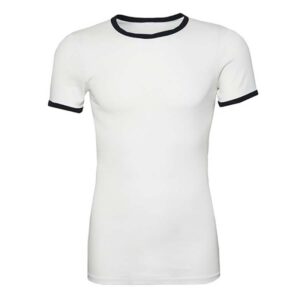 Witte t-shirt van de marine