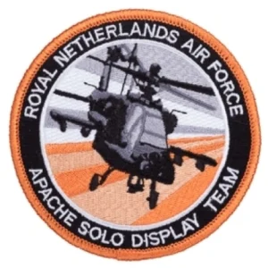 Apache solo display team badge