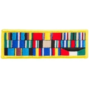 Military honor flag badge